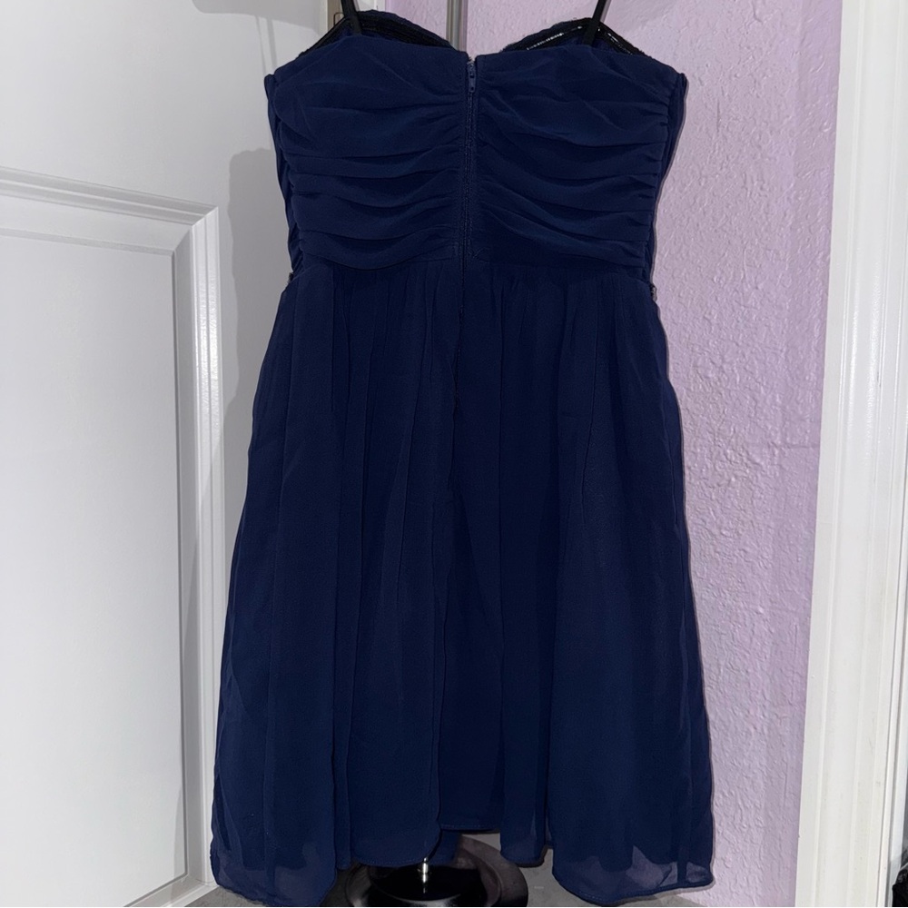 City Triangle Blue Jeweled Dress Size 1 - Picture 4 of 5